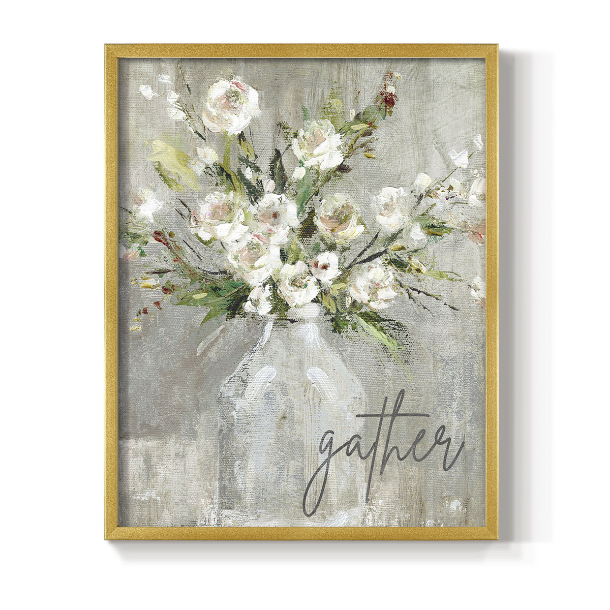 Gather Frame Lark Manor™ Gather Framed Print - Solid Wood | Wayfair