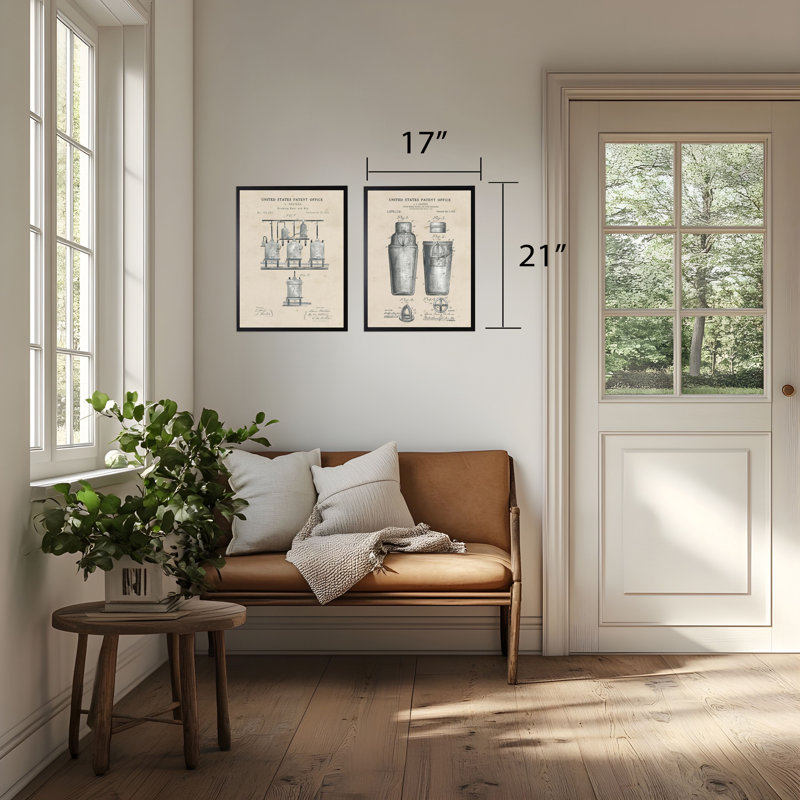 Shaker Patent in Black Frame