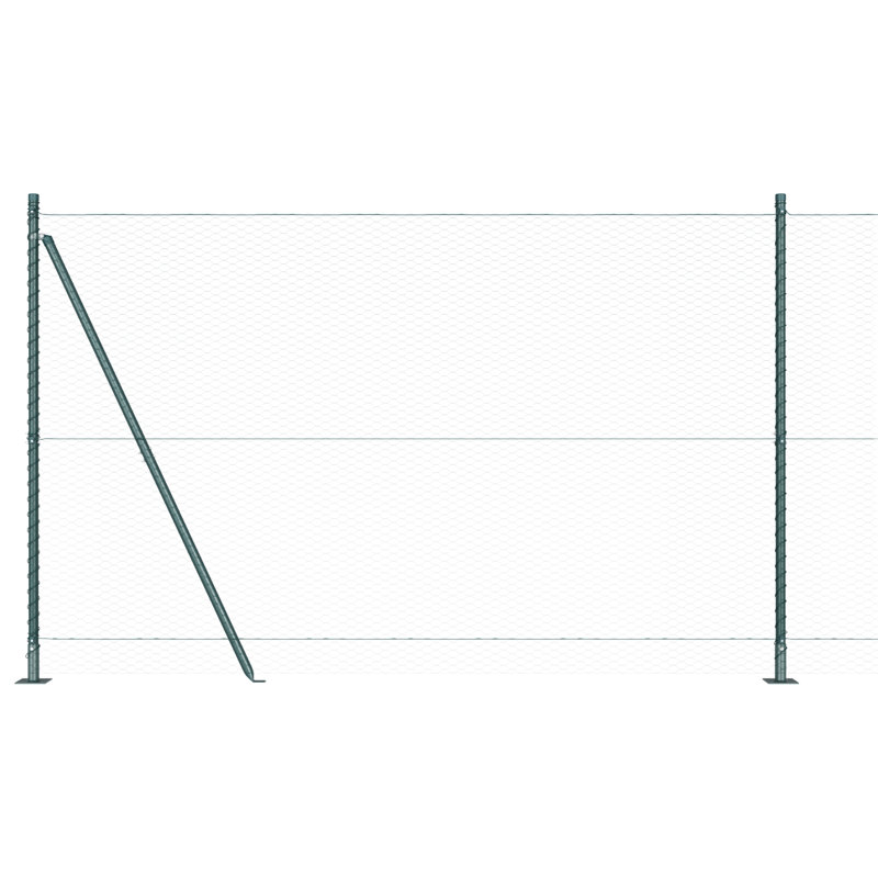 Hexagon Fence Steel, 140cm H x 2500cm W