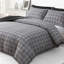 Microfiber Plaid [EU ONLY] Duvet Cover Set with Pillowcases Included-714630298-714630289