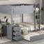 Lit superposé double avec lit gigogne simple, rangement et bureau-1180847420-1180847417