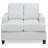 Charming Transitional Loveseat In White-1376830450