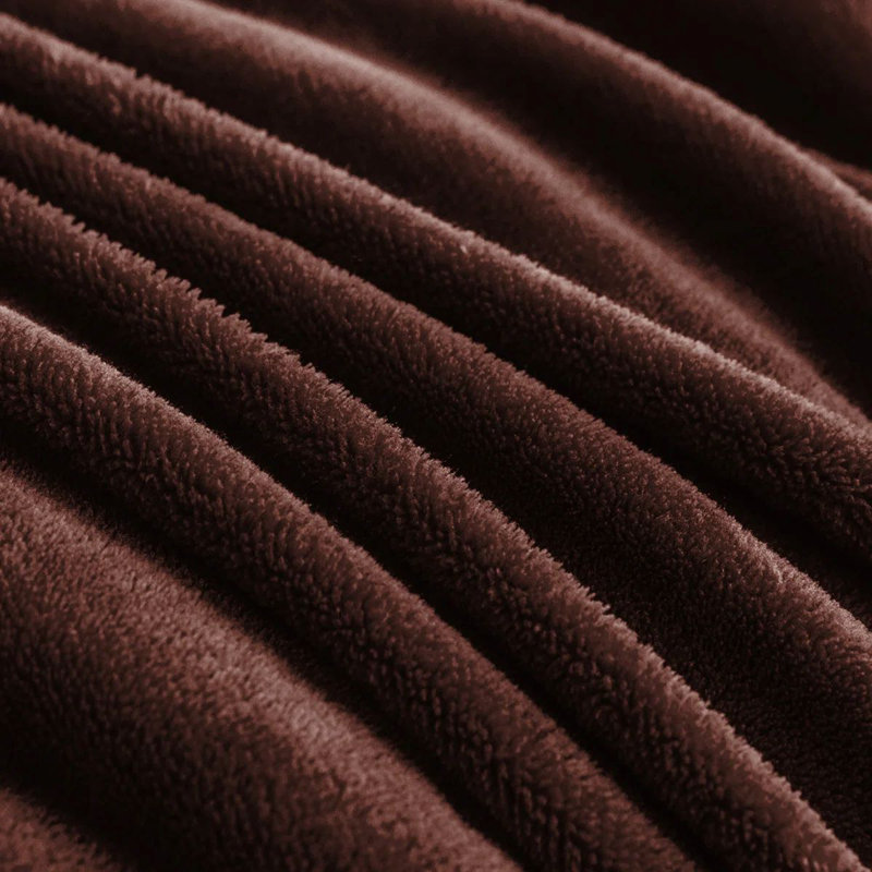 Joyan Extra Soft Sherpa Fleece Dual Sided Blanket, Single, Coffee