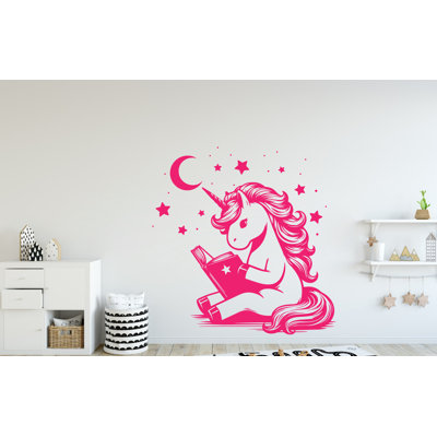 Autocollant de lecture de licorne, livre de décoration, licorne