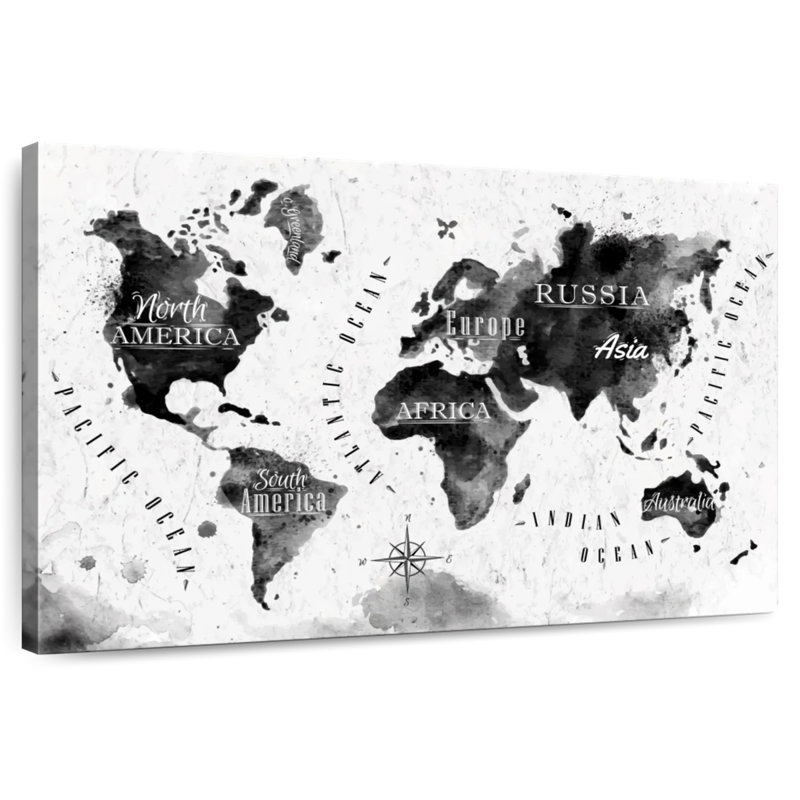 Aliaz Map, 32" H x 48" W