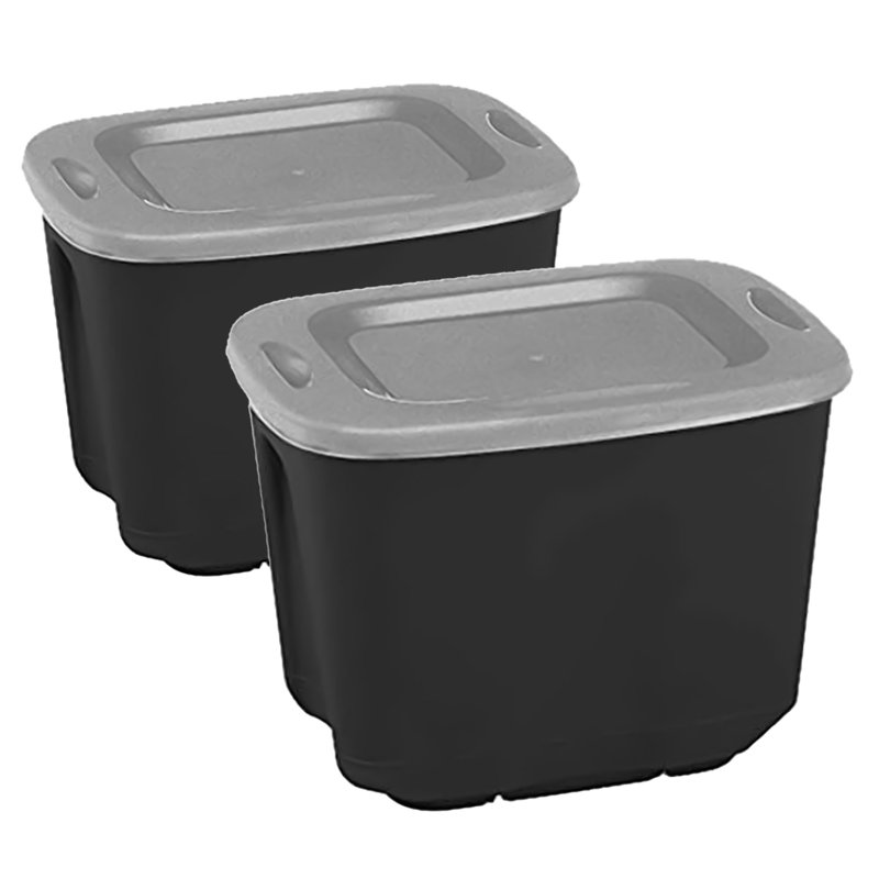 Boîte de rangement en plastique Homz