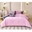 Ensemble d'édredon à motif floral noir et rose 8 pièces Koniroom, lit fleur réversible dans un sac-123033767-123033768