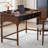51.18" Brown solid rectangular wood desk