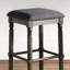 Grey Wood Upholstered , Of 2 - Rustic Chic Style For Home Bar, Comfortable Seat, Washed Grey Frame, Fill, Rectangular Design Style, 15"W X 16"D 29.69"H