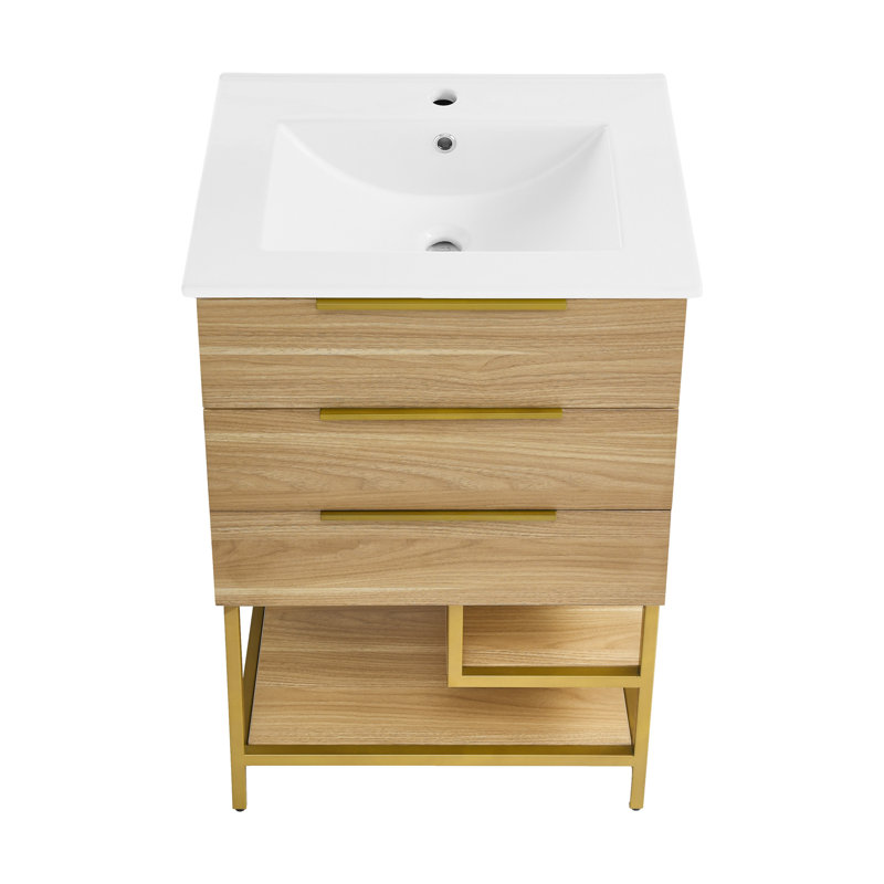 Meuble-lavabo 24 po Carre