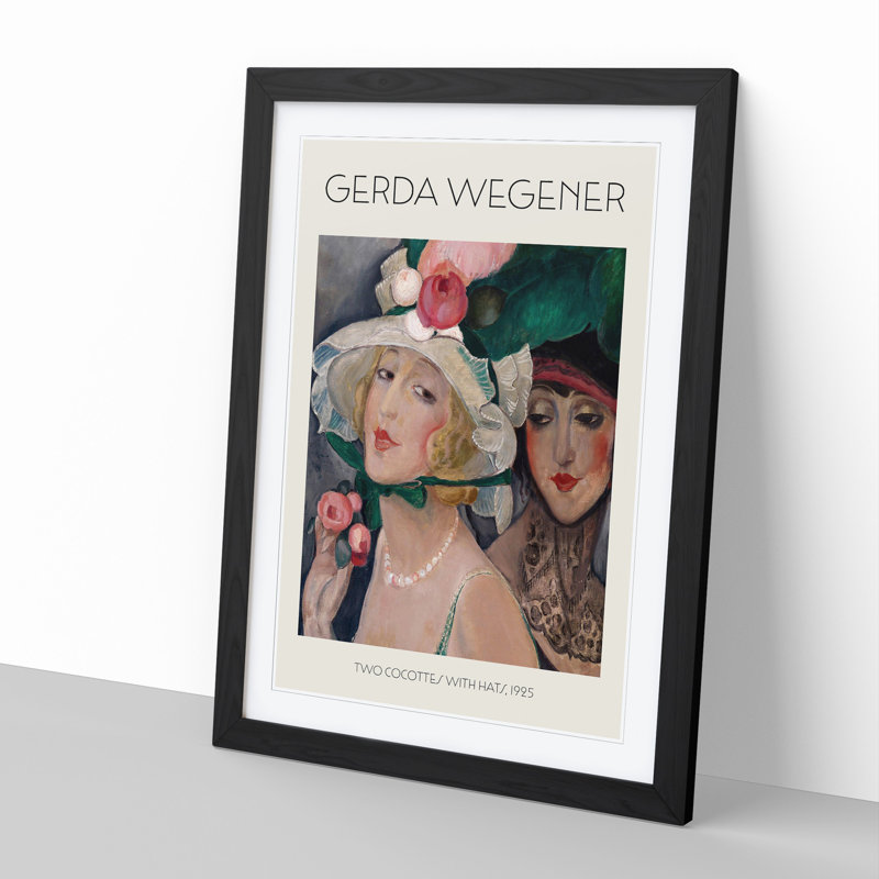 Dress Down Friday by Gerda Wegener - Single Picture Frame Print, 36cm H x 27cm W x 2cm D, Black Framed