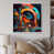 White Floater Framed