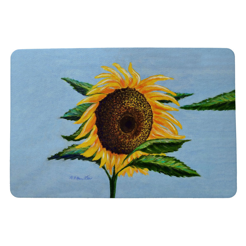Tapis antidérapant Gavvin Sleepy Sunflower 18 po x 26 po
