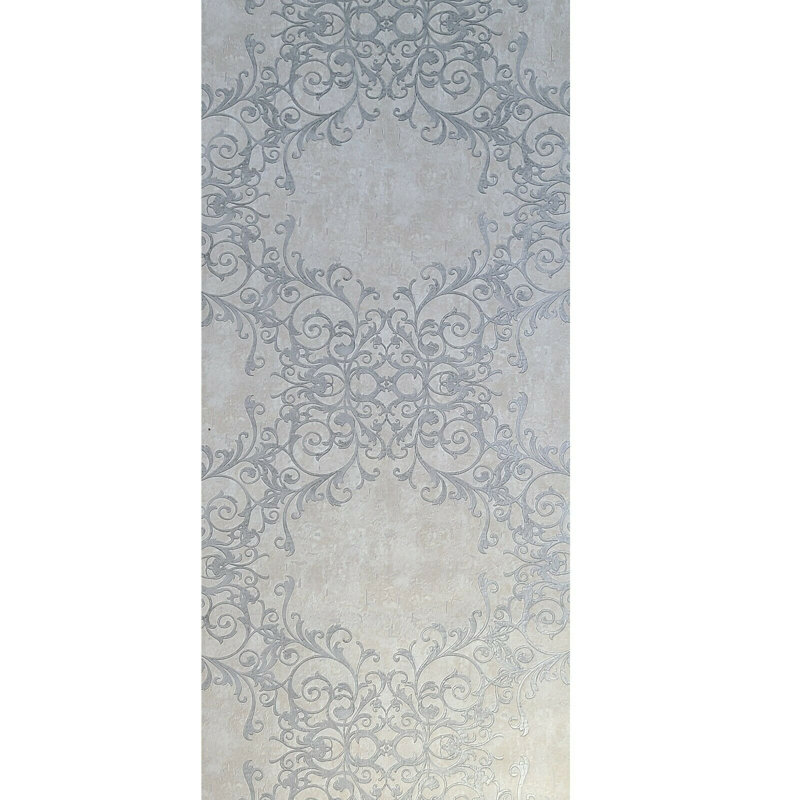 Papier peint damassé victorien Process Gray