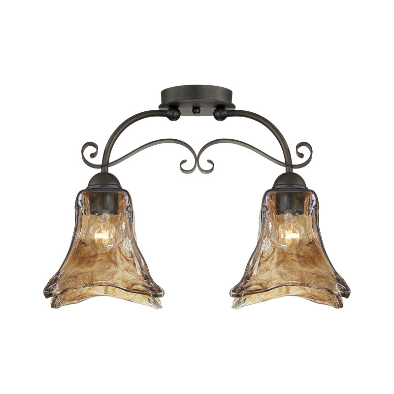 Amilla Glass Semi Flush Mount