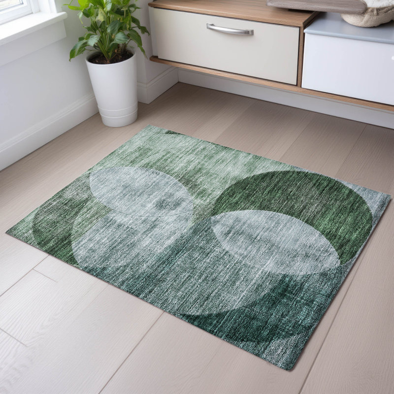 Premium Machine Washable Alves AMF1140 Geometric Rug, Rectangle 1'8" x 2'6"