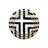 Sol Y Sombra Striped Round Charger