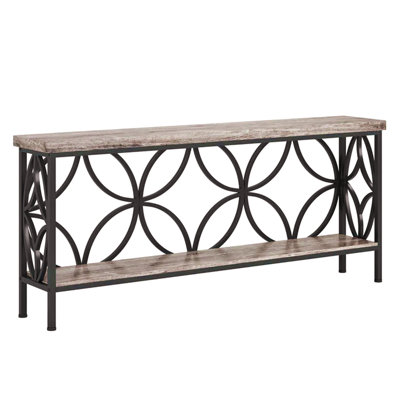 Coffee Table,2-Tier Console Table,Modern Sofa Table