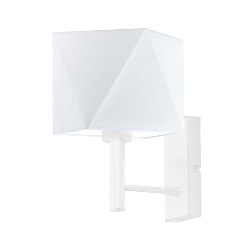 Bernay Armed Sconce, White, White