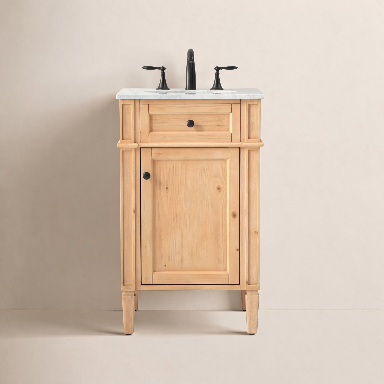 Rivers 21'' Single Bathroom Vanity, Natural