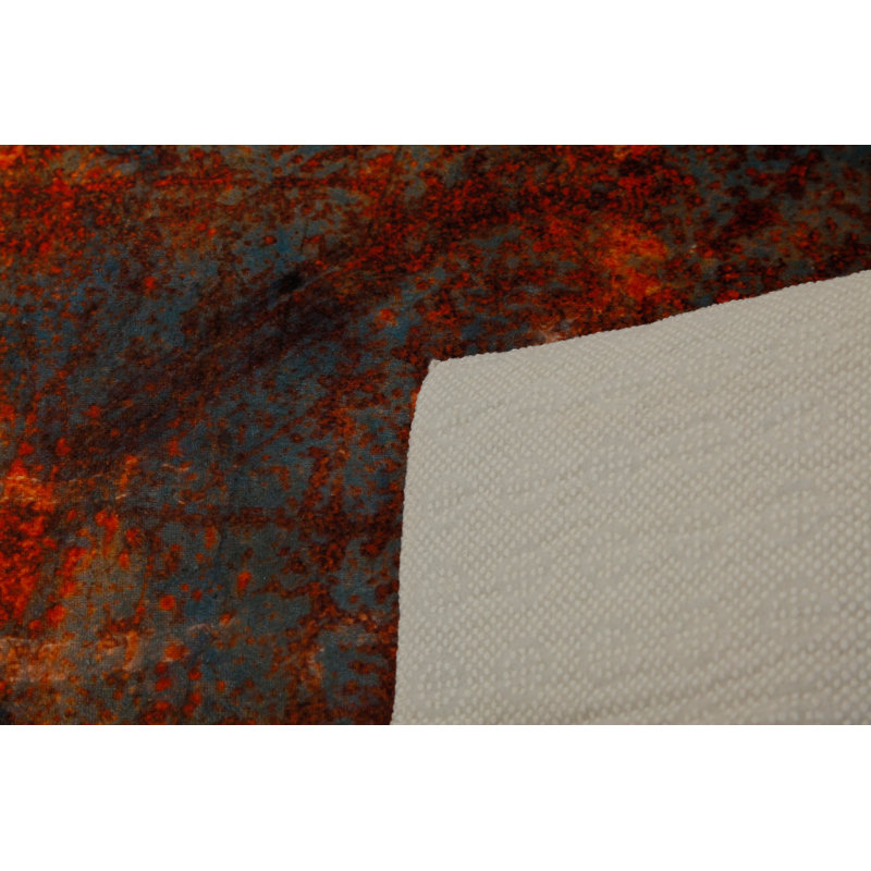 Premium Woven Carpet, 2.6 x 4.0 Feet | 100% Polyester, Antibacterial, Non-Slip Underside | 3D Digital Printing, Machine Washable, Pile Height: 0.04 in | Ideal for Living Room, Bedroom, and Home Decor