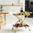 Claman No Screws Assembly Metal Bar Cart