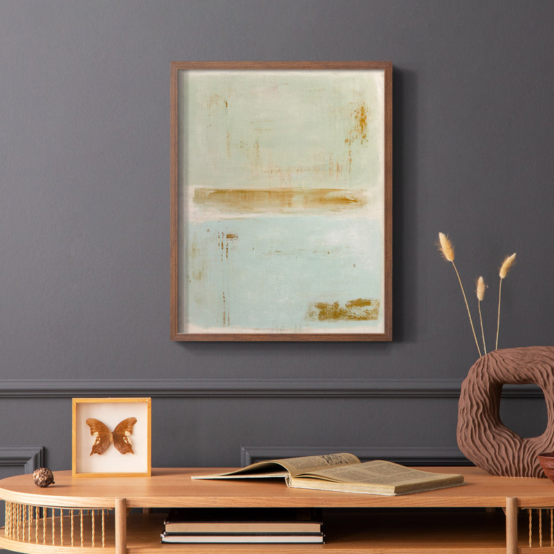 Soft Sided Framed Print - Solid Wood, 28" H x 22" W, Brown Single Picture Framed