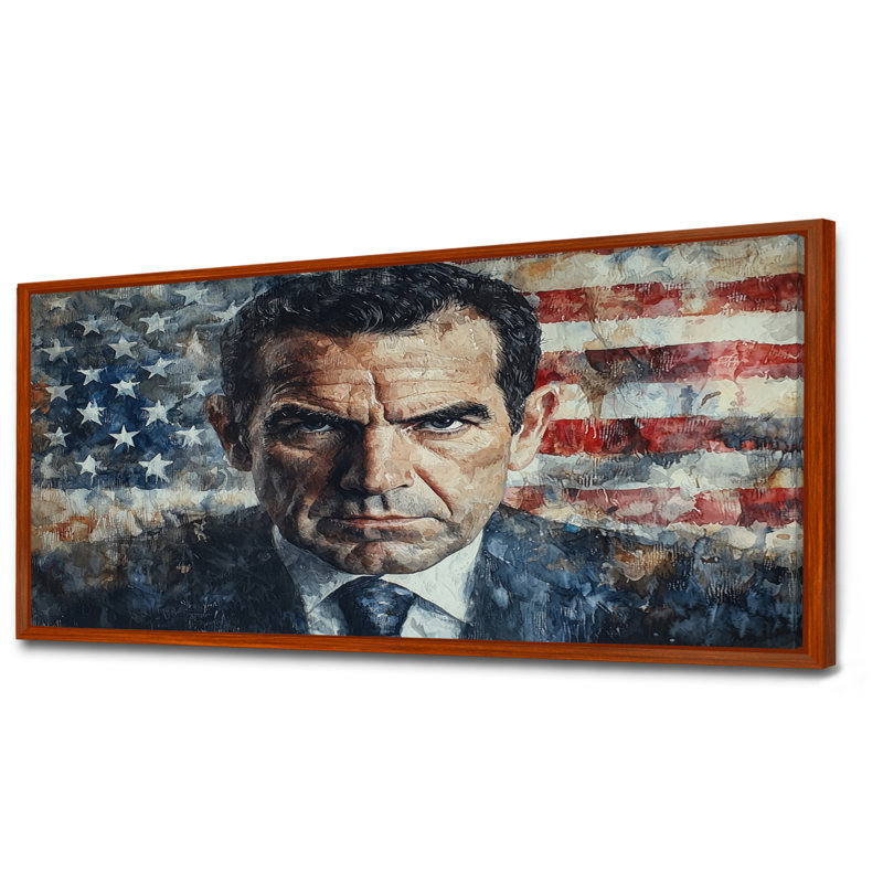 Steinar - Fashion Wall Art, H 28 po x l 60 po, Cadre flottant, Brun