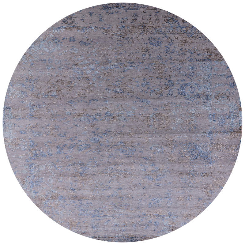 Tapis oriental gris Lovitt, Rond 5 pi