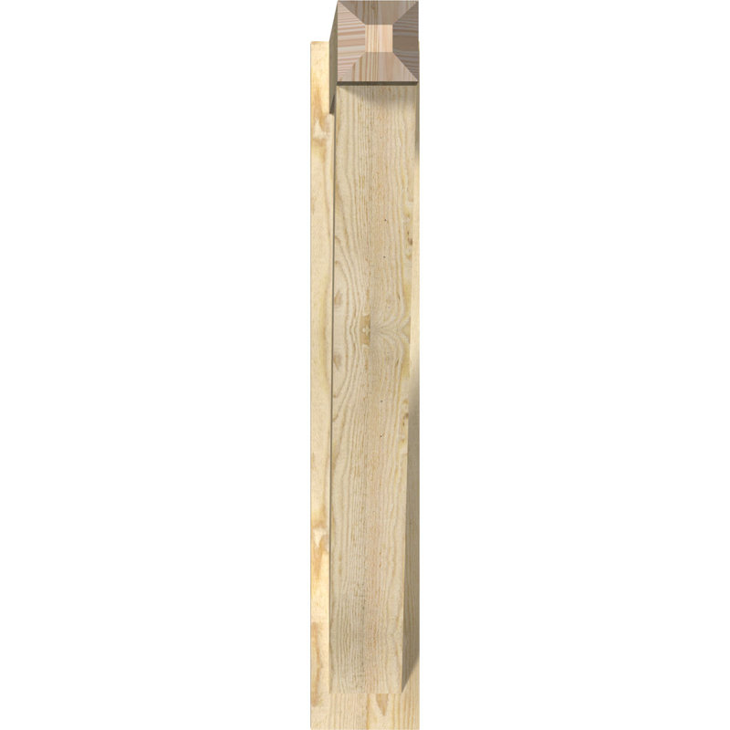 Artisan traditionnel en bois rustique, P 26 po x H 38 po, Sapin Douglas de 6 po (sciage brut)