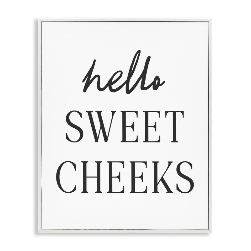 Giclée encadrée Sweet Cheek, H 14 po x l 11 po, Giclée encadrée blanc bord de mer