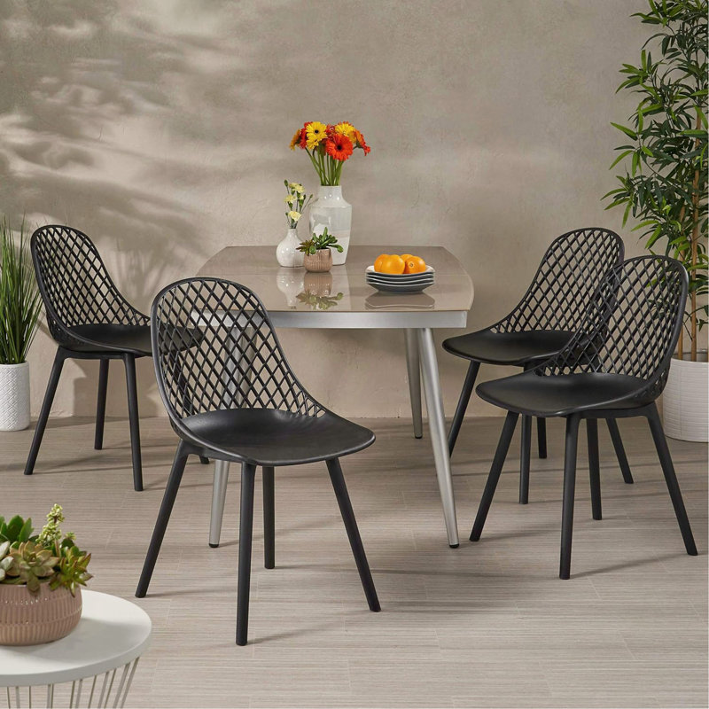 Chaise Lily (ensemble de 4), Noir