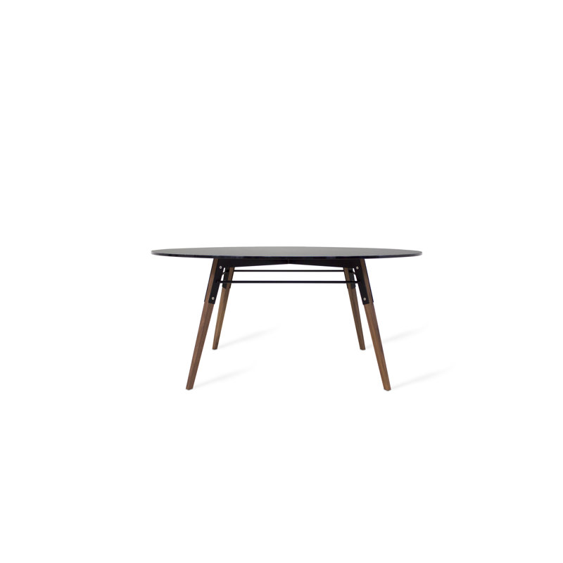 Table basse Ross, Noyer / Noir