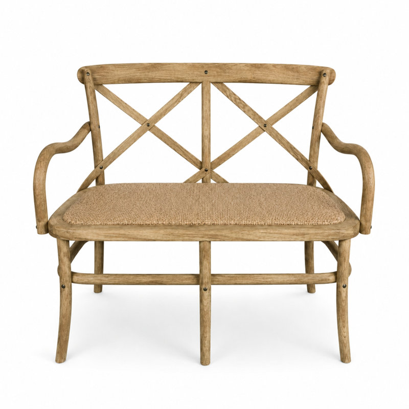 Parisienne Crossback Elm Bench