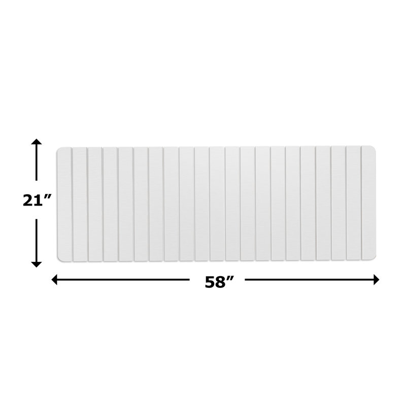 Tapis de cuisine Dianeli, Tapis de couloir 1 pi 9 po x 4 pi 10 po, Blanc / Blanc
