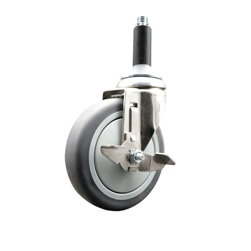 Frein à roulettes extensible en caoutchouc thermoplastique 316SS