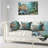Elephant Dragging Logs - Animal Printed Throw Pillow