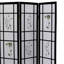 Paravent Shoji pliable de 70 pouces de hauteur avec motif floral