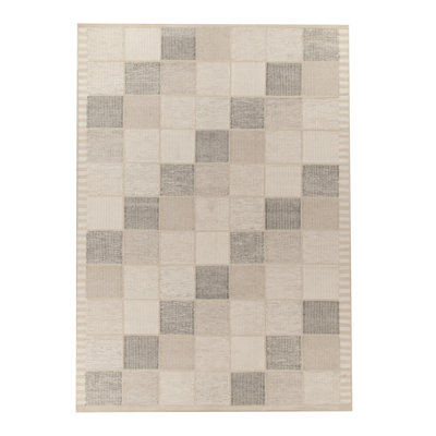 Scandinavian Wool Geometric Area Rug