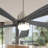 52 Inch Modern Ceiling Fan With Dimmable Led Light 5 Solid Wood Blades Remote Control Reversible Dc Motor With Smart App Control