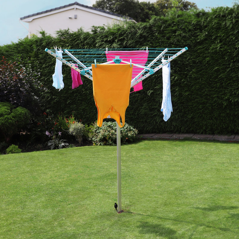 Plastic Rotary / Umbrella Clothesline, 102cm H x 11cm W x 11cm D