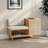 43.3in Rattan Woven Shoe Bench