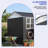 Edrosie Inc 10 ft. W x 10 ft. D Steel Outdoor Storage Shed with Window, Lockable Doors