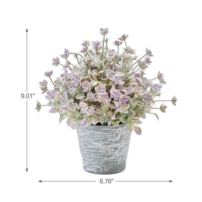 Thym artificiel en pot, Mauve