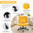 Linen Criss Cross Armless Office Chair With Wheels, Adjustable Swivel Ergonomic Chair With Extra Pillow For Home Office, Meditation & Makeup Area-1039018436-1039018438