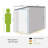 Outsunny 6' Metal Outdoor Storage Shed-114766847