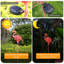Statue de jardin Flamingo avec lumière solaire | Piquet de jardin Animal
