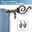 Tringle à rideaux simple en fer forgé Hallman-431760719-431760713