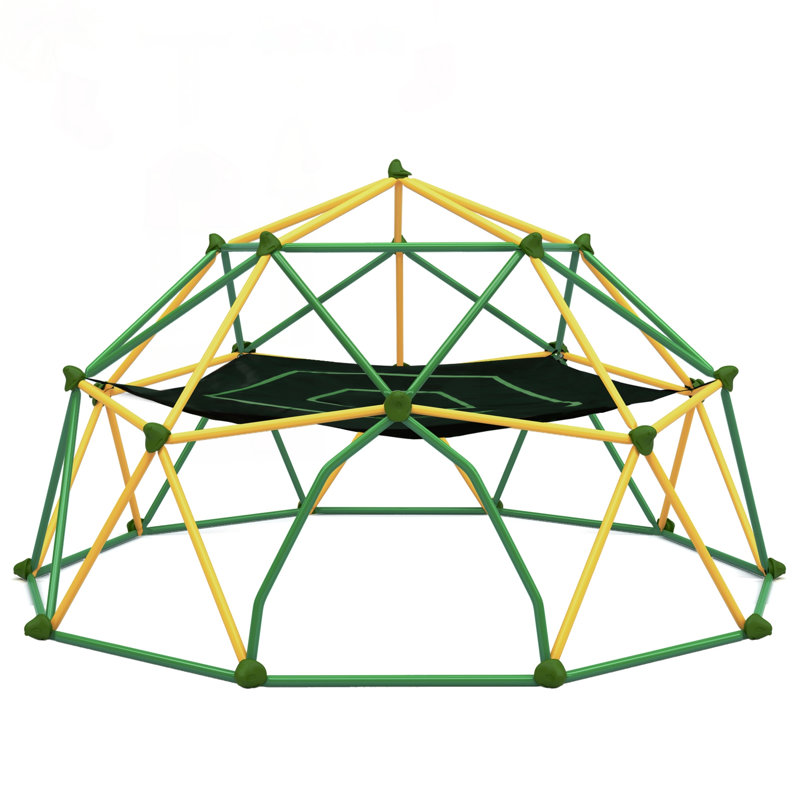 Centre de jeu en forme de dôme 13Ft, L 144 po x P 144 po, Jaune/vert