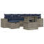  Ensemble de canapé de patio 7 pièces avec coussins en rotin de polyester-1186960248-1186960249